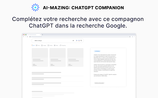 AI-Mazing: compagnon ChatGPT pour Google