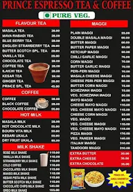 Prince Espresso Tea & Coffee menu 2