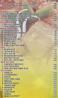The Curry Spoon Restaurant menu 1