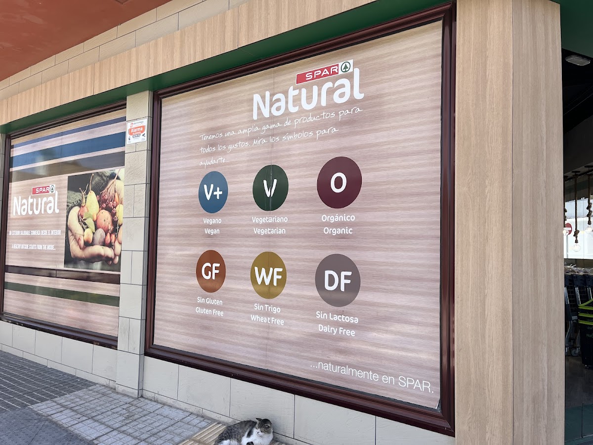 SPAR NATURAL gluten-free menu