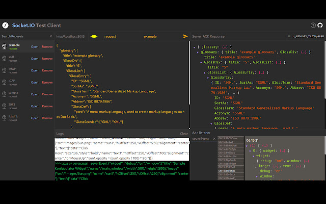 Socket.IO Test Client chrome extension