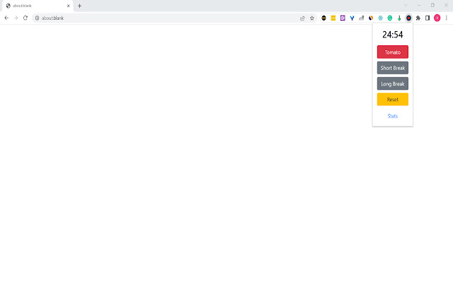 Pomodoro  Clock chrome extension