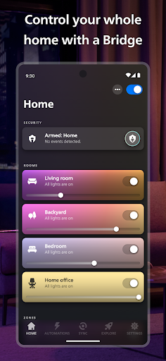 Screenshot Philips Hue