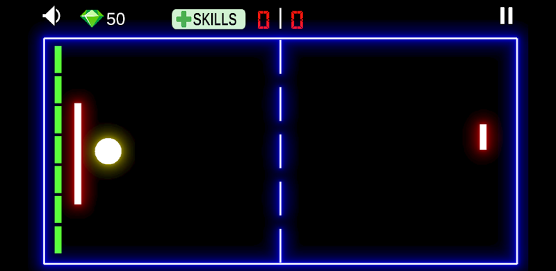 Pong Ball Game - Classic Neon