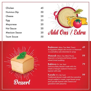 Alibaba - Flavour Of Middle East menu 
