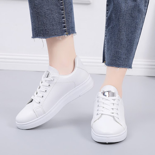 Title 5, Little White Shoes Womens Summer All Match Fla...