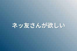 ネッ友さんが欲しい