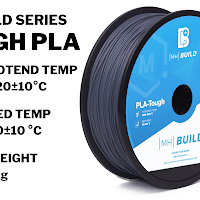 Black MH Build Series Tough PLA FIlament - 1.75mm (1kg)