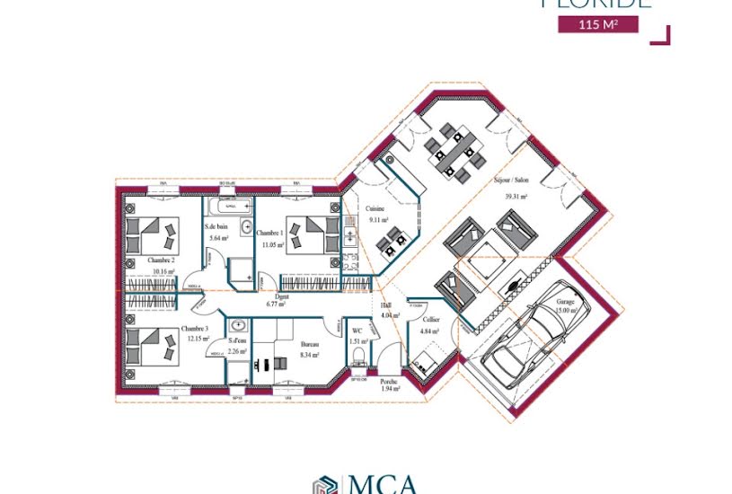  Vente Terrain + Maison - Terrain : 925m² - Maison : 95m² à Grézet-Cavagnan (47250) 