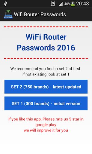 Wifi Router Passwords 2016