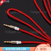 Dây Cáp Âm Thanh 1M Chuyển Đổi Từ Giắc Cắm 3.5 Mm Sang Cổng Cắm 3.5Mm Aux Tiện Dụng Cho Loa Xe Hơi