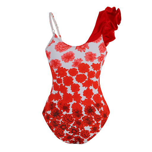 Title 2, Oblique Shoulder Strap One-piece Womens Suit. ...