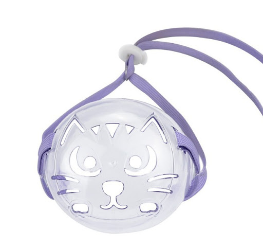 Title 3, Transparent cat eye mask and bite-proof headgea...