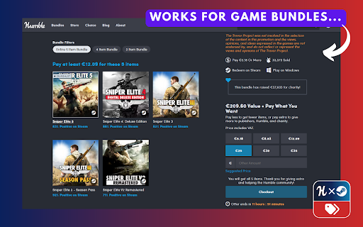 Humble Steam Tags and Links