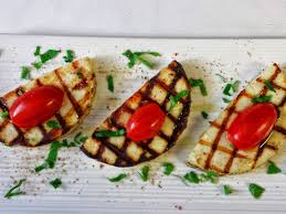 Grilled talagani cheese