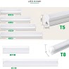 Đèn Tuýp Led T5 Hắt Trần, Đèn Tuýp Led T5 Liền Máng 30Cm, 60Cm, 90, Cm Vs 1M2 Ánh Sáng Trắng Và Vàng