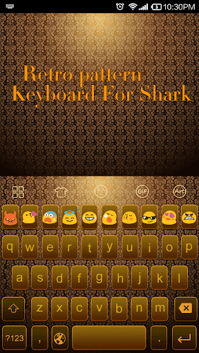 Emoji Keyboard-Retro Pattern