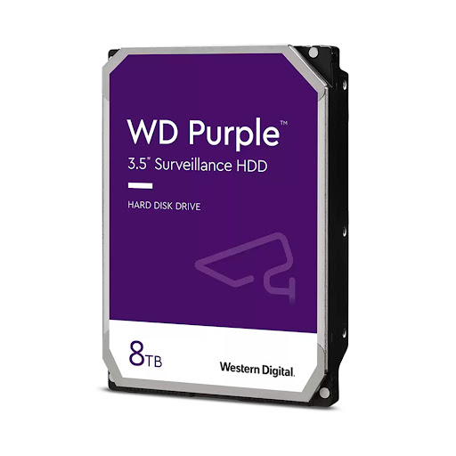 Ổ cứng HDD Western Digital Purple 8TB 3.5" Sata 3 (WD84PURZ) (Tím)