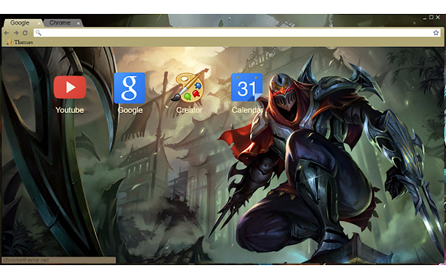 League of Legends Zed 1366x768 chrome extension