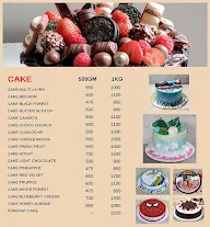 Temptations Bakery Cafe menu 1