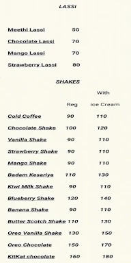 Shakes Point menu 3