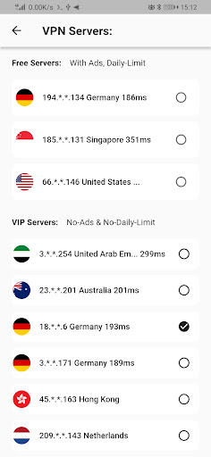 Screenshot Go VPN - Google One-Key SignIn