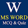 MS WORD MCQ & QUIZ icon