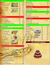 A One Restaurant And Take Away menu 3