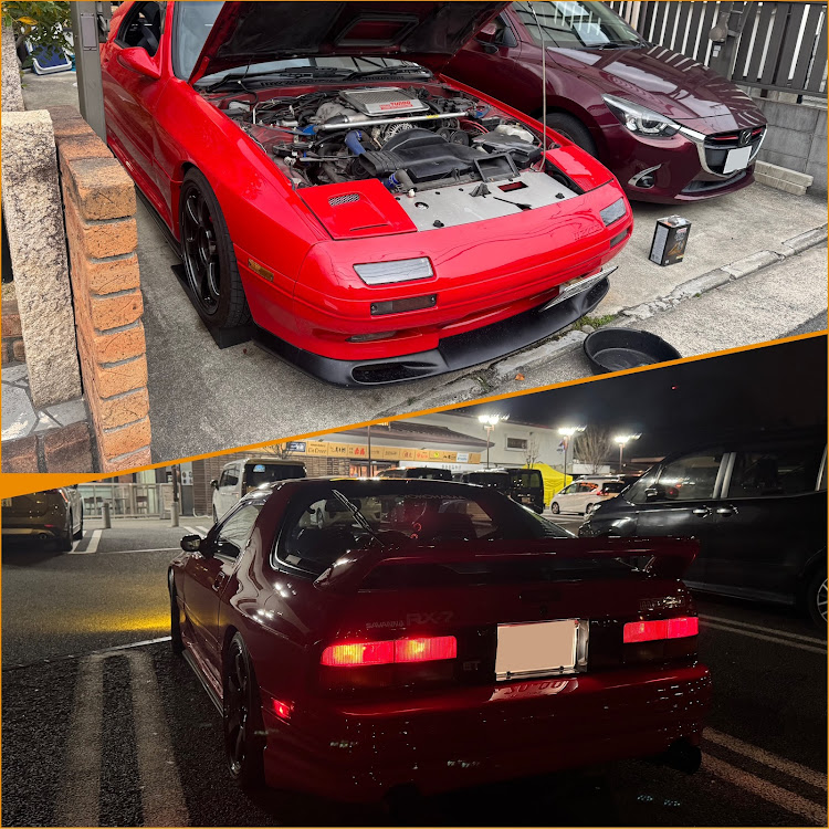 RX-7の桜を見る会2025・K's Pit・名港トリトン・ちたの竹林・赤FCに関するカスタム事例の投稿画像2枚目