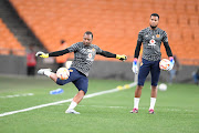 Itumeleng Khune and Brandon Peterson of Kaizer Chiefs.