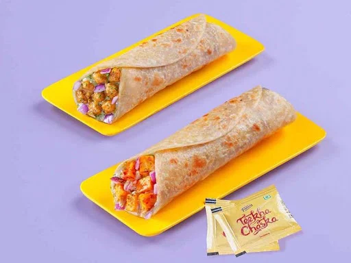 1 Masala Paneer Tikka Wrap + 1 Chatpate Chole Wrap