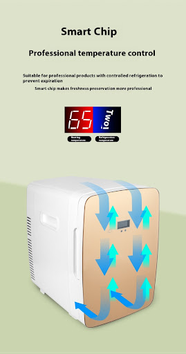 Title 4, 15L Car Refrigerator with Digital Display for D...