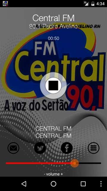 Central FM 90.1 Pedro Avelino Screen 3