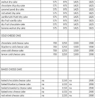 Shake O Bar menu 1