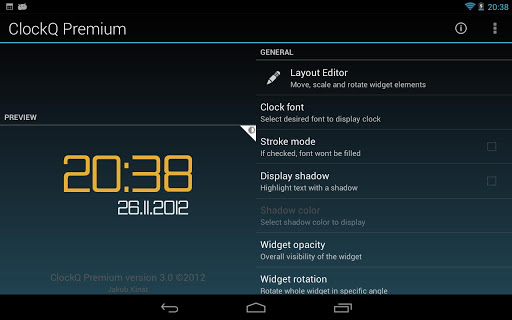 ClockQ - Digital Clock Widget