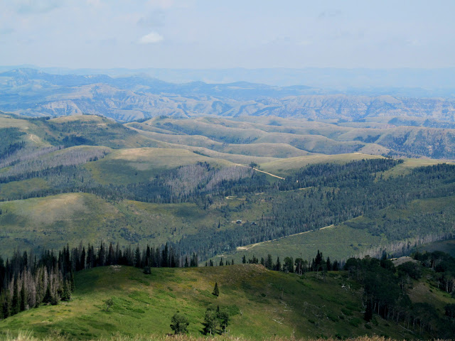 Hilly country in northwest Carbon County