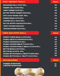 Roll Singh menu 2