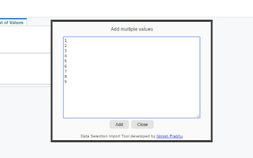 JDE Data Selection Import Tool