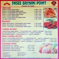 Fasee Briyani Point menu 2