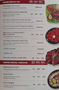 Empire Restaurant menu 7