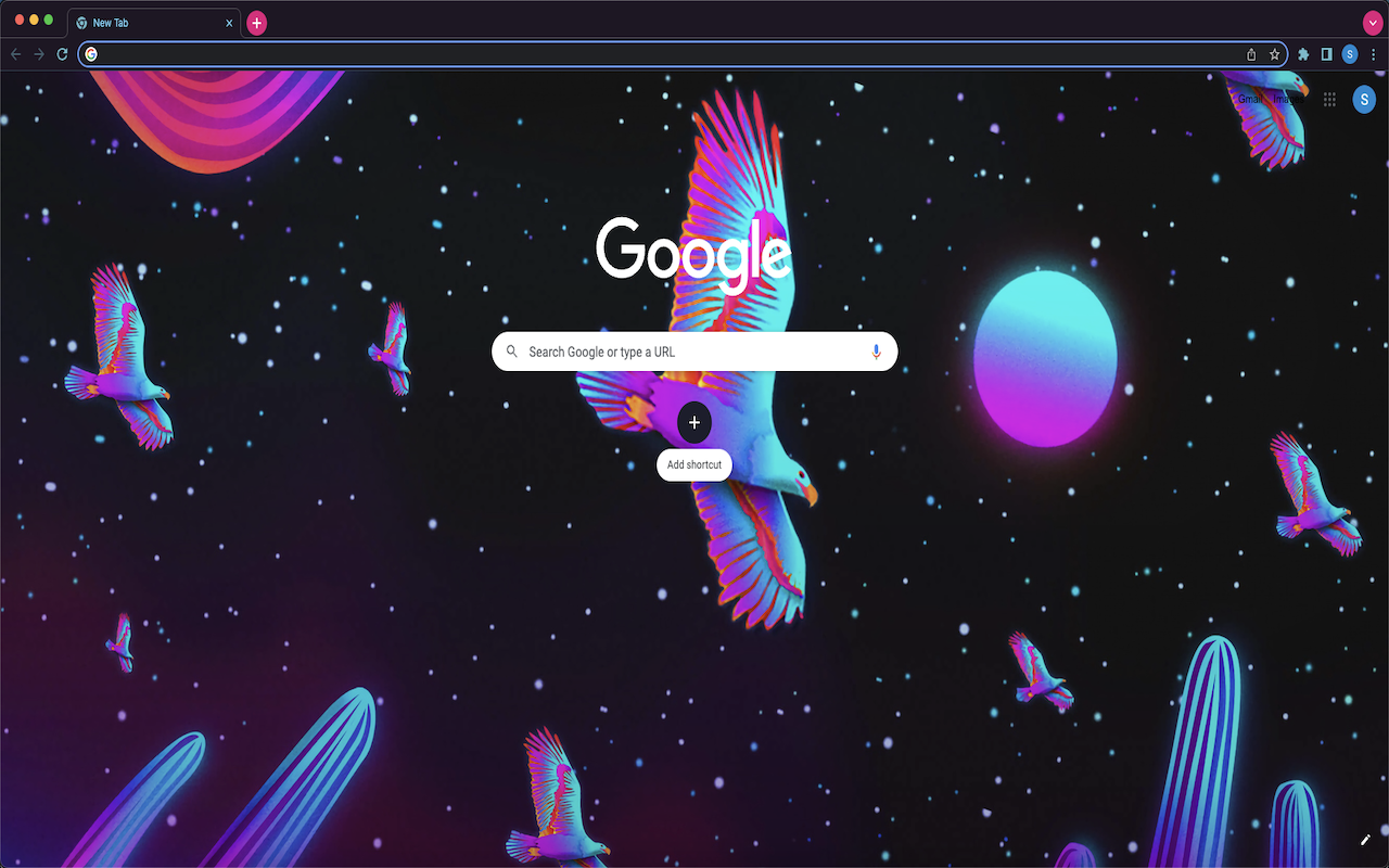 Celestial Eagle Theme Chrome Extension Image 1
