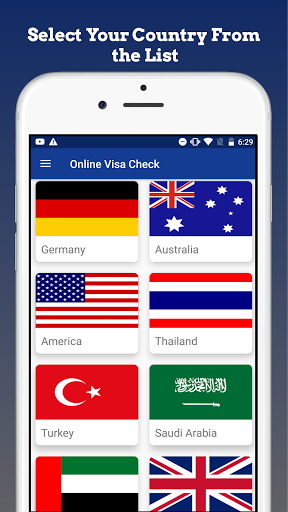 Screenshot Visa Check All Countries