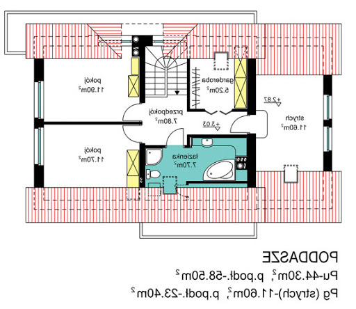 BW-36 wariant 7 - Rzut poddasza