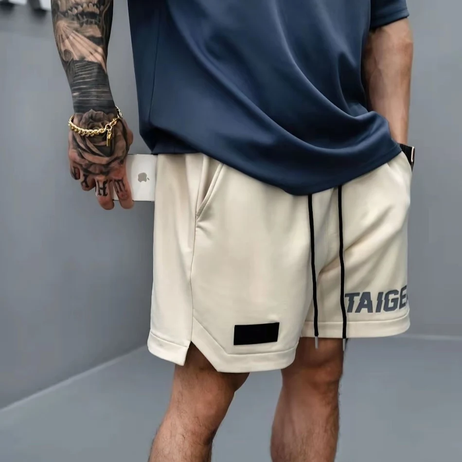 Men's Loose Side Zipper Shorts Fitness Exercise Running Pants Comfortable and Breathable Workout Trousers for Optimal Pe