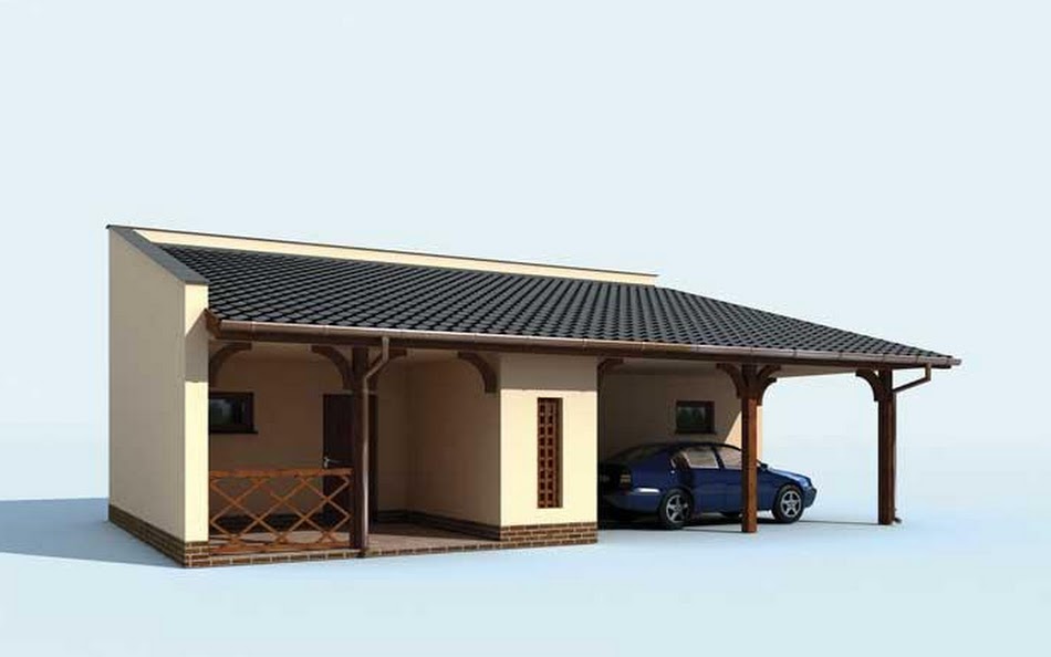 Wizualizacja 4 garażu G169