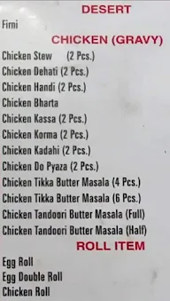 Haji Kolkata Biryani menu 1