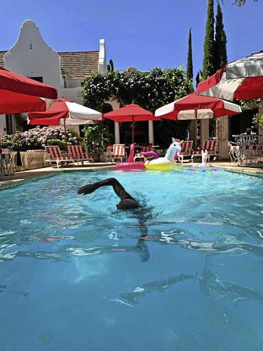 The pool at Le Jardin.