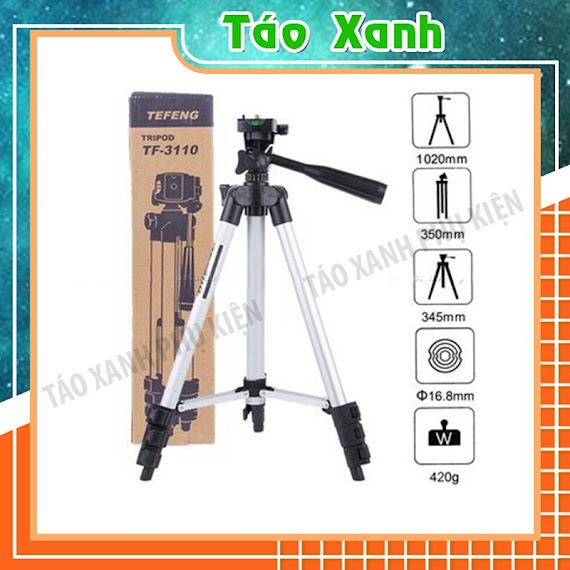 Giá Đỡ Điện Thoại Livestream - Tripod 3 Chân 3110 Kèm Kẹp