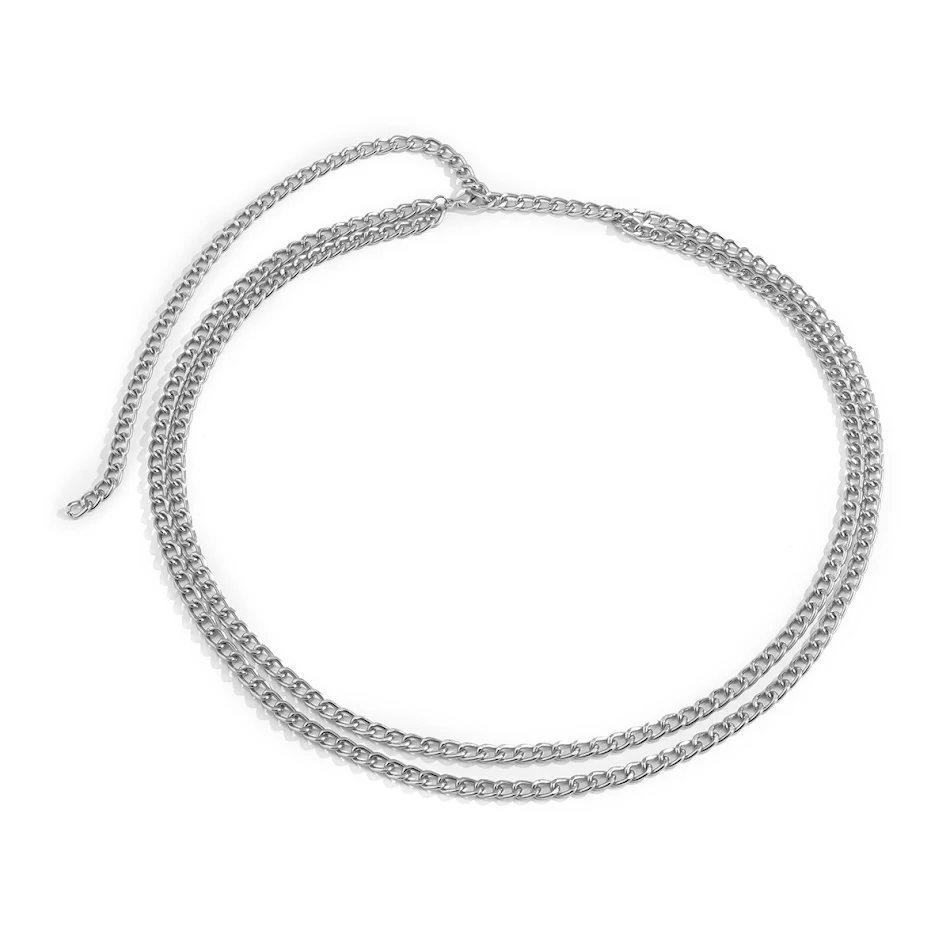 Chaîne de corps géométrique à pompons et tempérament. Sublimez votre silhouette avec cet accessoire tendance et élégant, idéal pour toutes les occasions.