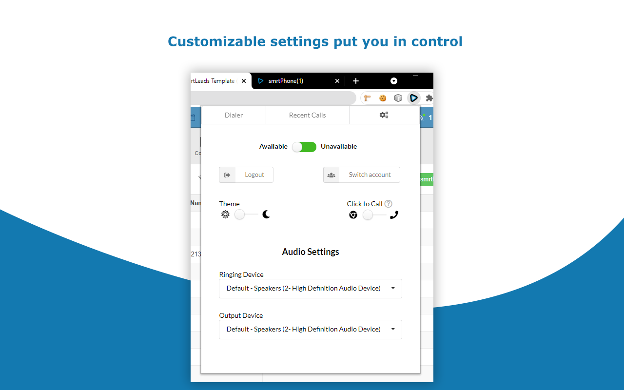smrtPhone.io Chrome Dialer Preview image 3